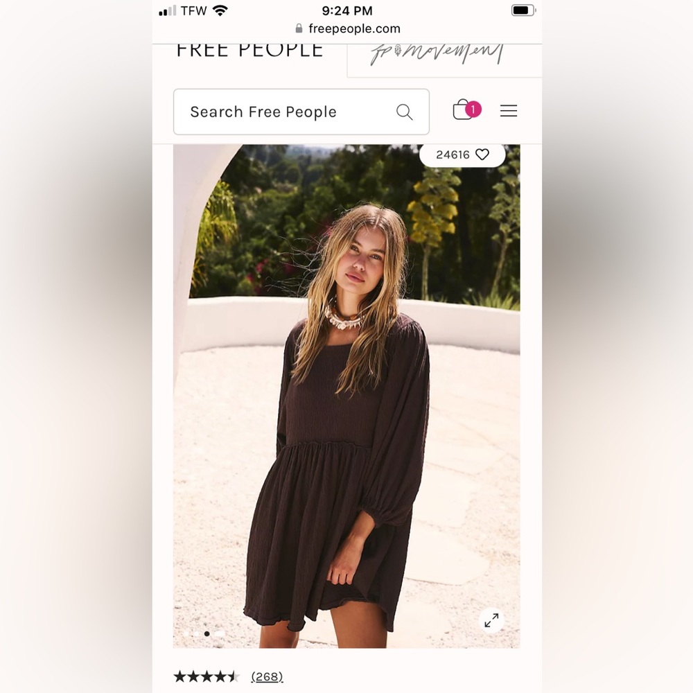ISO: get obsessed babydoll dress in hot fudge